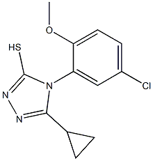 4-(5-chloro-2-methoxyphenyl)-5-cyclopropyl-4H-1,2,4-triazole-3-thiol Structure