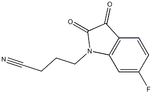 4-(6-fluoro-2,3-dioxo-2,3-dihydro-1H-indol-1-yl)butanenitrile Structure