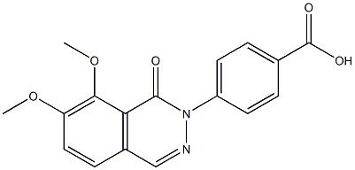 4-(7,8-dimethoxy-1-oxophthalazin-2(1H)-yl)benzoic acid 구조식 이미지