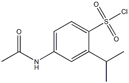 4-(acetylamino)-2-isopropylbenzenesulfonyl chloride Structure