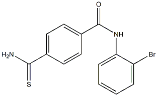 4-(aminocarbonothioyl)-N-(2-bromophenyl)benzamide 구조식 이미지