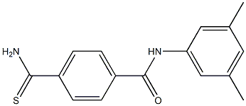 4-(aminocarbonothioyl)-N-(3,5-dimethylphenyl)benzamide 구조식 이미지