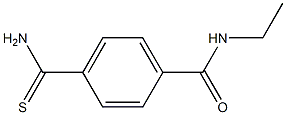4-(aminocarbonothioyl)-N-ethylbenzamide 구조식 이미지