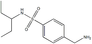 4-(aminomethyl)-N-(1-ethylpropyl)benzenesulfonamide Structure