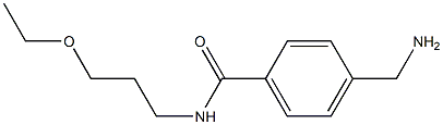 4-(aminomethyl)-N-(3-ethoxypropyl)benzamide 구조식 이미지