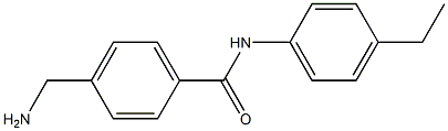 4-(aminomethyl)-N-(4-ethylphenyl)benzamide Structure