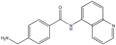 4-(aminomethyl)-N-(quinolin-5-yl)benzamide 구조식 이미지