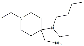 4-(aminomethyl)-N-butyl-N-ethyl-1-isopropylpiperidin-4-amine 구조식 이미지