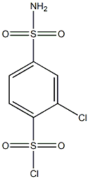 4-(aminosulfonyl)-2-chlorobenzenesulfonyl chloride Structure