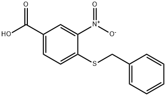 4-(benzylsulfanyl)-3-nitrobenzoic acid 구조식 이미지