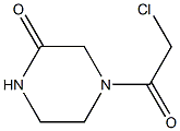 4-(chloroacetyl)piperazin-2-one 구조식 이미지