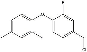4-(chloromethyl)-1-(2,4-dimethylphenoxy)-2-fluorobenzene 구조식 이미지