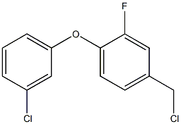 4-(chloromethyl)-1-(3-chlorophenoxy)-2-fluorobenzene Structure