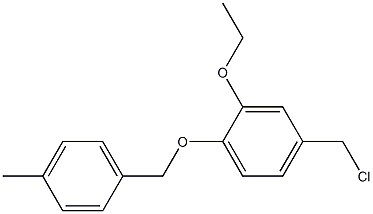 4-(chloromethyl)-2-ethoxy-1-[(4-methylphenyl)methoxy]benzene 구조식 이미지