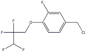 4-(chloromethyl)-2-fluoro-1-(2,2,3,3-tetrafluoropropoxy)benzene 구조식 이미지