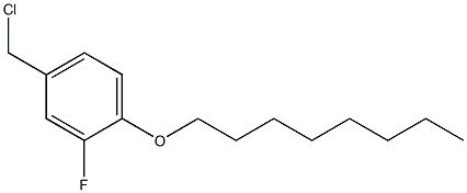 4-(chloromethyl)-2-fluoro-1-(octyloxy)benzene Structure