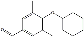 4-(cyclohexyloxy)-3,5-dimethylbenzaldehyde 구조식 이미지