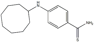 4-(cyclooctylamino)benzene-1-carbothioamide Structure