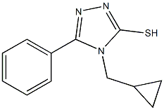 4-(cyclopropylmethyl)-5-phenyl-4H-1,2,4-triazole-3-thiol Structure