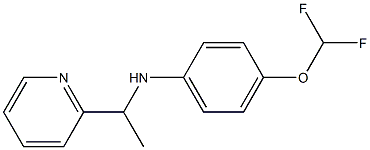 4-(difluoromethoxy)-N-[1-(pyridin-2-yl)ethyl]aniline Structure