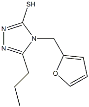 4-(furan-2-ylmethyl)-5-propyl-4H-1,2,4-triazole-3-thiol 구조식 이미지