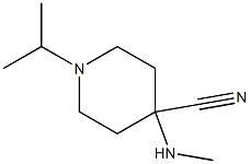 4-(methylamino)-1-(propan-2-yl)piperidine-4-carbonitrile Structure