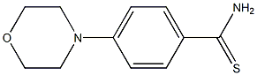4-(morpholin-4-yl)benzene-1-carbothioamide 구조식 이미지