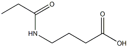 4-(propionylamino)butanoic acid Structure