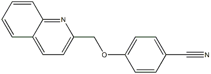 4-(quinolin-2-ylmethoxy)benzonitrile Structure