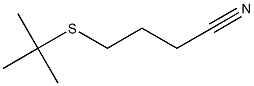 4-(tert-butylsulfanyl)butanenitrile Structure