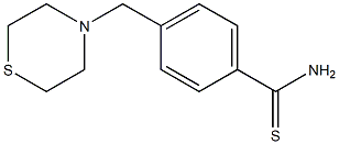 4-(thiomorpholin-4-ylmethyl)benzene-1-carbothioamide 구조식 이미지