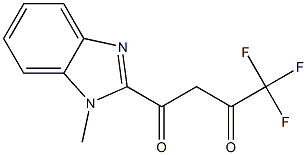 4,4,4-trifluoro-1-(1-methyl-1H-1,3-benzodiazol-2-yl)butane-1,3-dione Structure