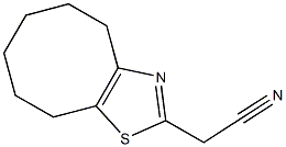 4,5,6,7,8,9-hexahydrocycloocta[d][1,3]thiazol-2-ylacetonitrile 구조식 이미지