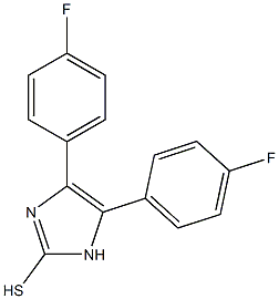 4,5-bis(4-fluorophenyl)-1H-imidazole-2-thiol Structure