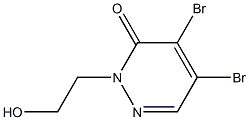 4,5-dibromo-2-(2-hydroxyethyl)pyridazin-3(2H)-one 구조식 이미지