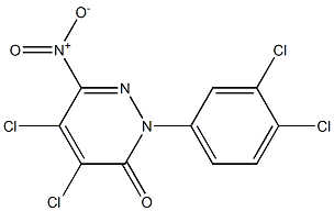 4,5-dichloro-2-(3,4-dichlorophenyl)-6-nitropyridazin-3(2H)-one Structure