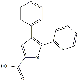 4,5-diphenylthiophene-2-carboxylic acid 구조식 이미지