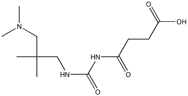 4-[({2-[(dimethylamino)methyl]-2-methylpropyl}carbamoyl)amino]-4-oxobutanoic acid 구조식 이미지