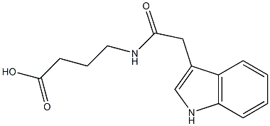 4-[(1H-indol-3-ylacetyl)amino]butanoic acid Structure