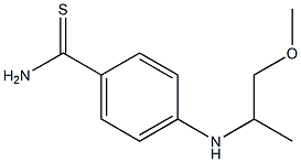 4-[(1-methoxypropan-2-yl)amino]benzene-1-carbothioamide Structure