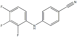 4-[(2,3,4-trifluorophenyl)amino]benzonitrile Structure