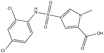 4-[(2,4-dichlorophenyl)sulfamoyl]-1-methyl-1H-pyrrole-2-carboxylic acid Structure