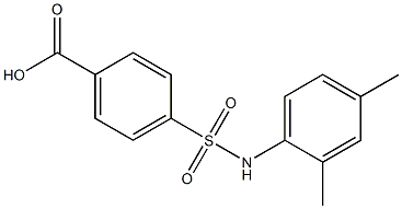 4-[(2,4-dimethylphenyl)sulfamoyl]benzoic acid Structure