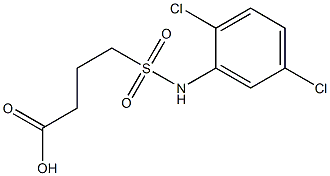 4-[(2,5-dichlorophenyl)sulfamoyl]butanoic acid Structure