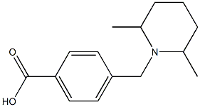 4-[(2,6-dimethylpiperidin-1-yl)methyl]benzoic acid Structure