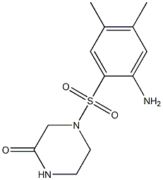 4-[(2-amino-4,5-dimethylbenzene)sulfonyl]piperazin-2-one Structure