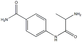 4-[(2-aminopropanoyl)amino]benzamide Structure