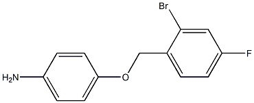 4-[(2-bromo-4-fluorophenyl)methoxy]aniline 구조식 이미지