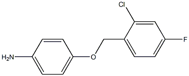 4-[(2-chloro-4-fluorophenyl)methoxy]aniline 구조식 이미지