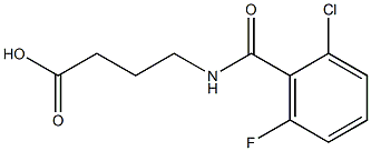 4-[(2-chloro-6-fluorophenyl)formamido]butanoic acid 구조식 이미지